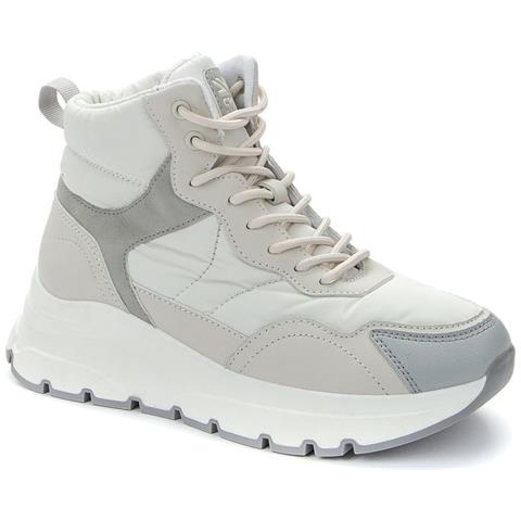 White Casual Closed Warm Boots Stivaletti Sintetico E Tessile Scarpe Donna Bianco Eu 37, 438118/04-04 - Foto 1