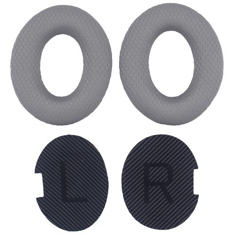 Cuscinetti Auricolari Di Ricambio Per Cuffie Bose Qc35, Qc25, Qc15 Black + Light Gray - Foto 1