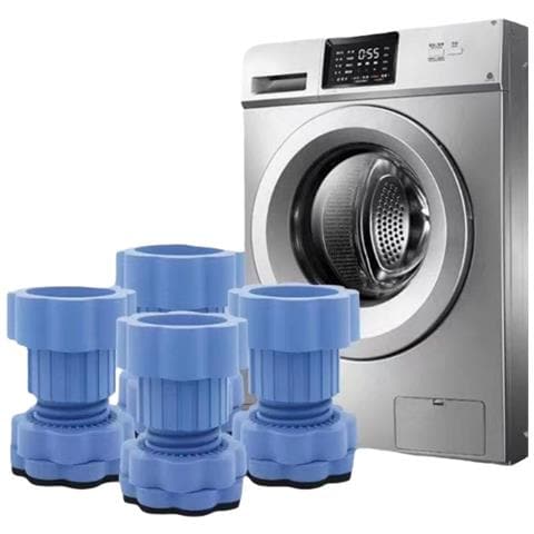 4pcs Piedini Per Lavatrice, Cuscinetti In Gomma Antiscivolo E Antivibrazione - Foto 1