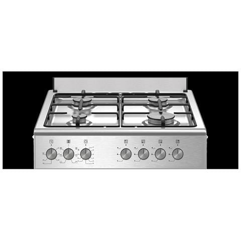 Cucina Elettrica SE664EX 4 Fuochi a Gas Forno Elettrico Multifunzione Termoventilato Classe A 60cm Colore Inox - Foto 2