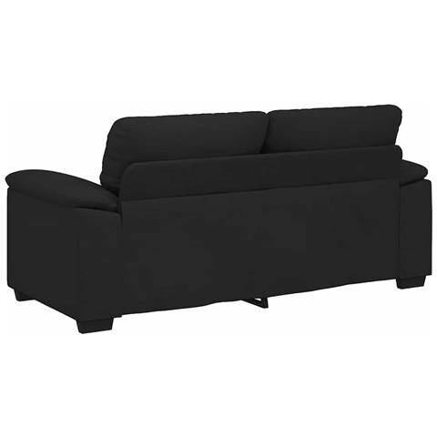 Divano a 2 Posti Nero 120 cm in Tessuto - Foto 9