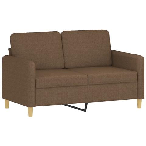 Set Di Divani 2 Pz Con Cuscini Marrone In Tessuto - Foto 3