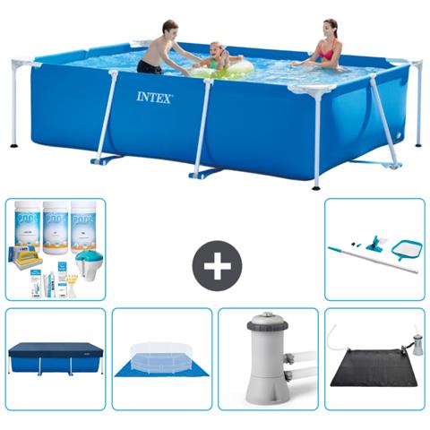 Piscina Fuori Terra - Rettangolo - 300x200x75 Cm - Blu - Include Accessori Coordinati Cb97 - Foto 1