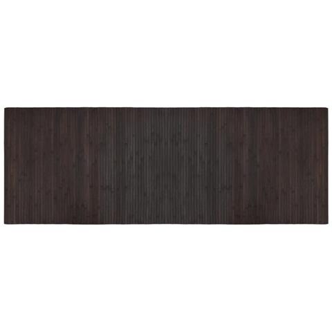 Tappeto Rettangolare Marrone Scuro 70x200 Cm In Bambù - Foto 1