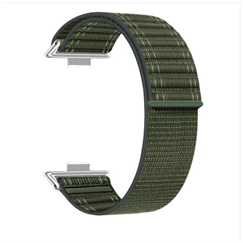 Cinturino In Nylon Con Motivo A Onde Per Huawei Watch Fit 4 Pro Green - Foto 1