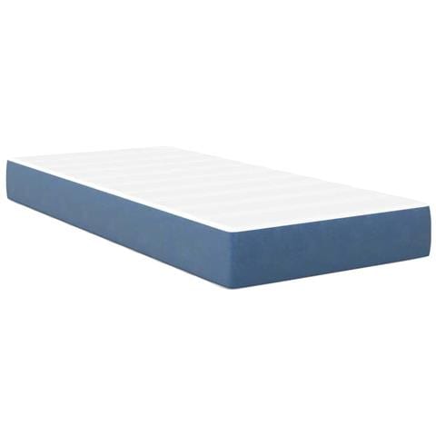 Materasso a molle insacchettate  Blu Medio 90x200x20 cm in tessuto - Foto 1