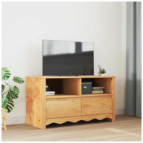 Mobile TV  "DRAMMEN" 99x43x55 cm in Legno Massello di Pino - Foto 2