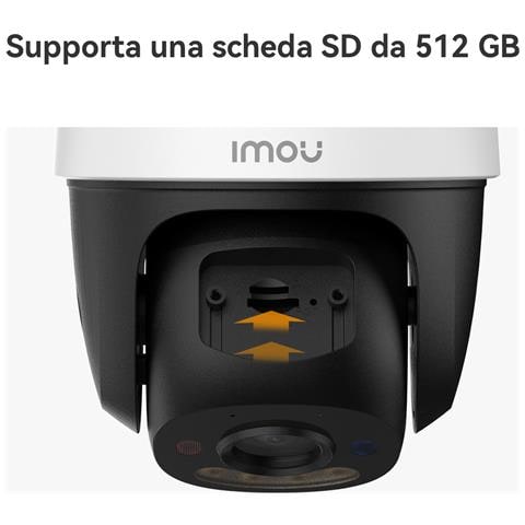 Cruiser Dual 2 Pro Telecamera da esterno, motorizzata, doppia ottica 4MP+4MP, visione notturna a colori, conversazione bidirezionale, rilevamento umano /veicolo AI, tracciamento intelligente, faretto e sirena, deterrenza attiva con luci rosse e blu, registrazione eventi continua su Micro SD fino a 512Gb - NVR o Cloud, Wi-Fi 6 a 2.4GHz, Certificazione GDPR. - Foto 2