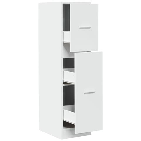 Armadietto da Farmacia Bianco 30x41x118 cm in Truciolato - Foto 1