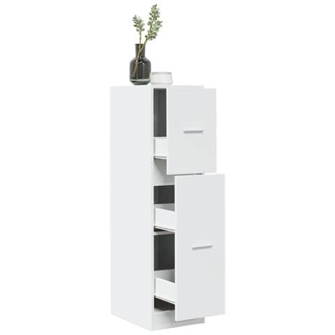 Armadietto da Farmacia Bianco 30x41x118 cm in Truciolato - Foto 2