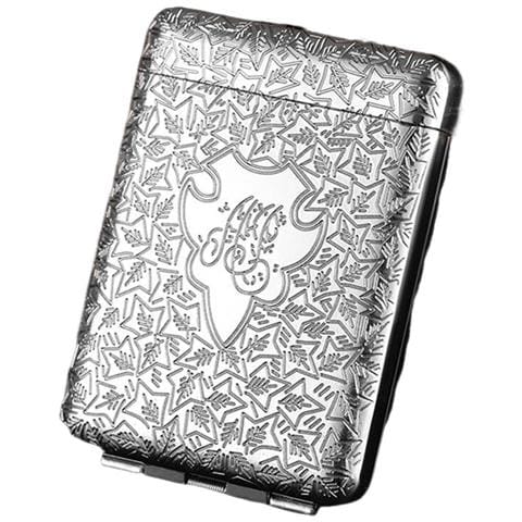 Portasigarette In Metallo A Tre Ante Con Apertura A Scatto - Contiene 16 Sigarette King Size Silver - Foto 1