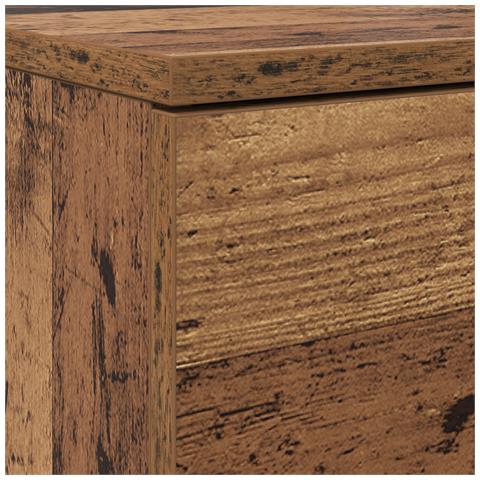 Armadio per scarpe Legno Vecchio 100.5x28x100 cm Legno Solido - Foto 9