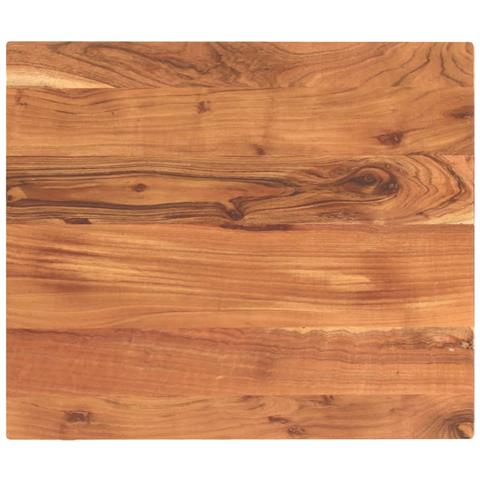 Piano per Tavolo 60x50x2,5cm Rettangolare Legno Massello Acacia - Foto 1