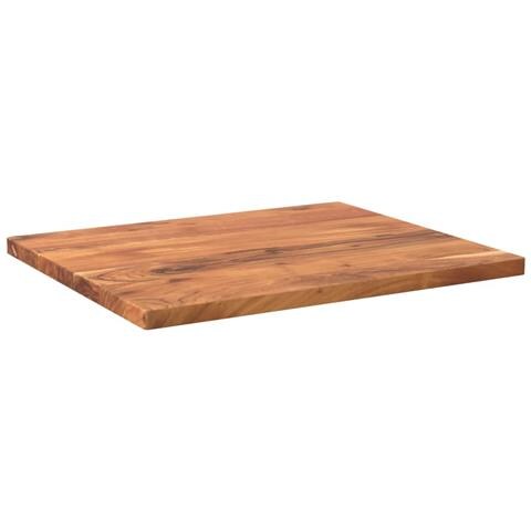 Piano per Tavolo 60x50x2,5cm Rettangolare Legno Massello Acacia - Foto 2