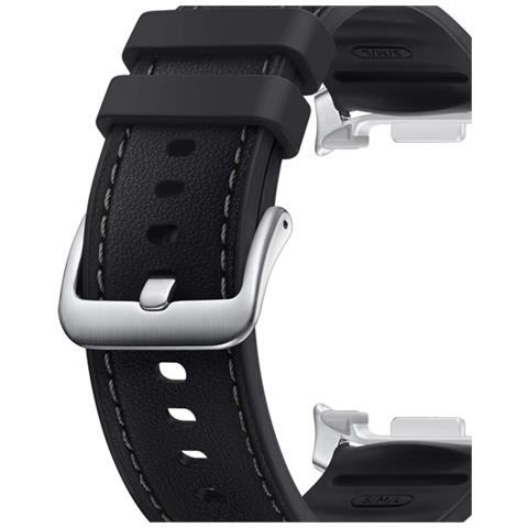 Cinturino Per Galaxy Watch6 Classic / Watch5 Hybrid Premium Taglia S/m/l, Nero - Foto 4