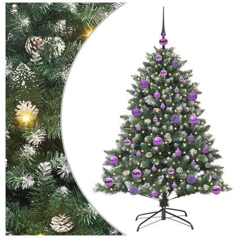 Albero di Natale artificiale con 150 LED Verde 120 cm - Foto 1