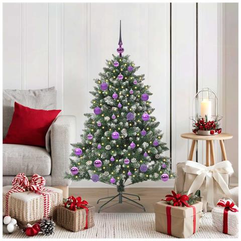 Albero di Natale artificiale con 150 LED Verde 120 cm - Foto 2