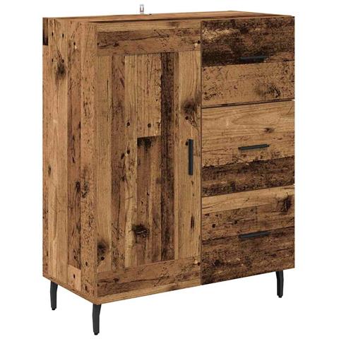 Credenza con cassetto Legno vecchio 69,5 x 34 x 90 cm - Foto 1