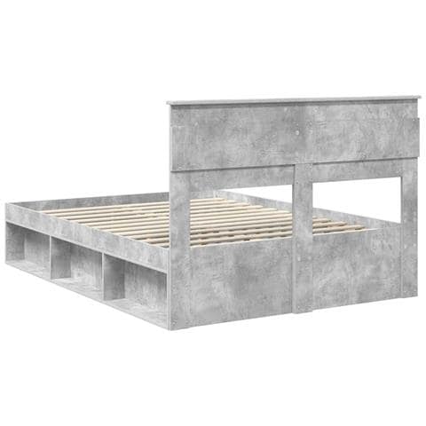 Struttura del letto Calcestruzzo 160 x 200 cm Pino massello - Foto 9