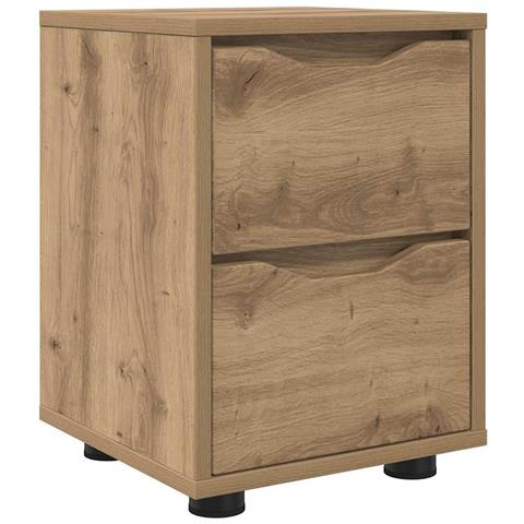 Comodino Rovere artigianale 30,5 x 30 x 43 cm Legno multistrato - Foto 1
