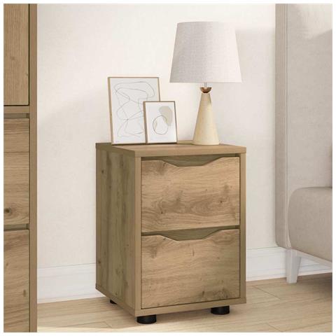Comodino Rovere artigianale 30,5 x 30 x 43 cm Legno multistrato - Foto 2