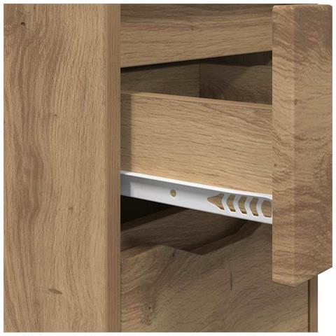 Comodino Rovere artigianale 30,5 x 30 x 43 cm Legno multistrato - Foto 9