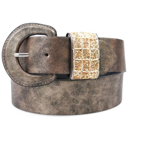Cintura con Fibbia Circolare Brillante Luxe - Foto 4