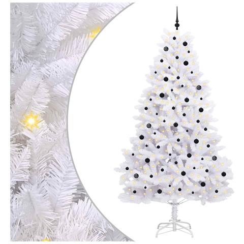 Albero di Natale Artificiale con Rami Pieghevoli Bianco 270 cm - Foto 1