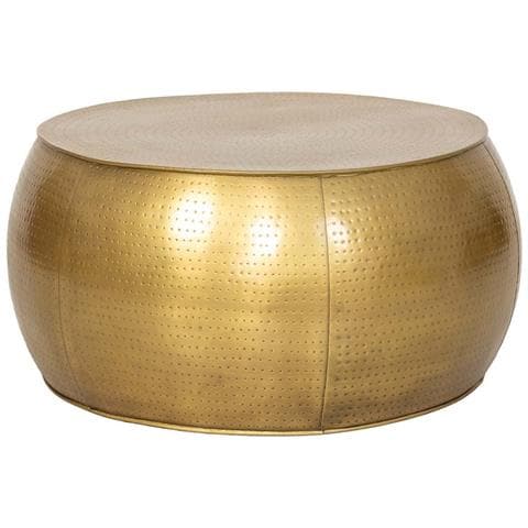 Tavolino In Metallo Dorato 80x80x35h Cm - Foto 1