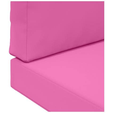 Cuscino per divano da esterno 2 pcs Rosa Poliestere - Foto 9
