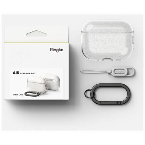 Custodia Trasparente Con Glitter Per Airpods Pro 3 Ringke - Foto 5