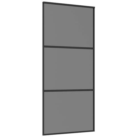 Porta scorrevole 90 x 205 cm Vetro Temperato e Alluminio - Foto 1