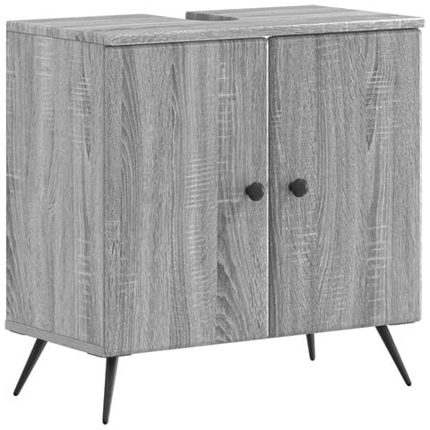 Armadio per Lavabo da Bagno BREDA Sonoma grigio - Foto 1