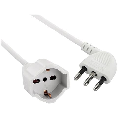 46108 Prolunga 5 Mt Spina 16a E Presa Schuko, Bianco - Sezione Cavo 3g1,5 Mm² - Foto 4
