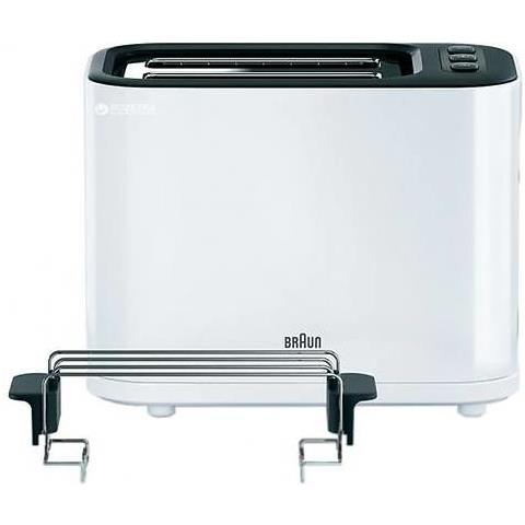 Tostapane Marrone HT 3010 WH a 2 Fette Potenza 1000 W Colore Bianco - Foto 2