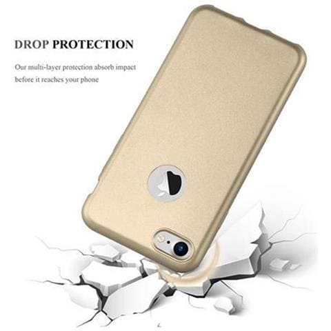 Cadorabo Custodia Compatibile Con Apple Iphone 7 / 7s / 8 / Se 2020 In Oro Metallico - Coperchio Protettivo In Silicone Tpu Flessibile - Foto 8