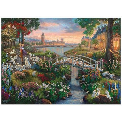 Schmidt Spiele- Thomas Kinkade Disney 101 Dalmata Puzzle 1000 Pezzi Multicolore 59489 - Foto 2