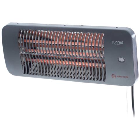 Riscaldatore Da Esterno A Parete Lugo 2000 W Quartz Grigio - Foto 1