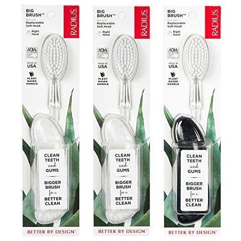 Spazzolino Da Denti Spazzolino Grande Mano Destra 3 Confezioni In Colori Assortiti Senza Bpa E Ada Accettato Progettato Per Migliorare La Salute Delle Gengive E Ridurre Il Rischio Di Malattie Gengivali - Foto 1