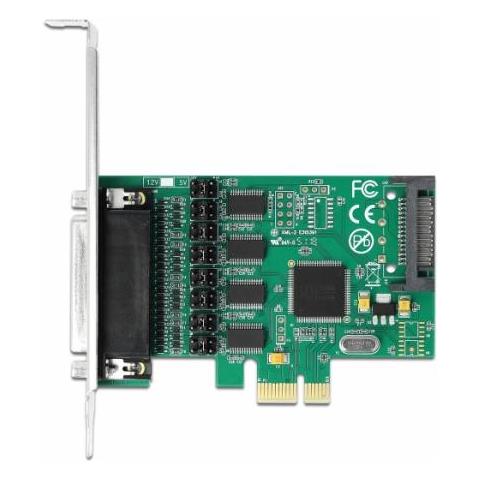 Pci Express Card To 4 X Serial Rs-232 With Voltage Supply - Serieller Adapter - Pcie Low-profile - Rs-232 X 4 - Grn (89938)  - Foto 1