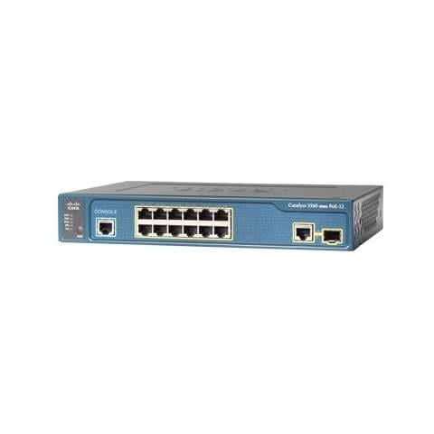 Cisco Catalyst 3560-12PC, Gestito, IEEE 802.1D, IEEE 802.1p, IEEE 802.1Q, IEEE 802.1s, IEEE 802.1w, IEEE 802.1x, IEEE 802.3, IEEE 802.3, SNMP 1, RMON 1, RMON 2, RMON 3, RMON 9, Telnet, SNMP 3, SNMP 2c, HTTP, Ethernet, RIP-1, RIP-2, SIPR, Blu - Foto 1