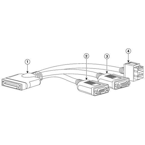 Cisco N20-BKVM= , Cisco UCS 5108, KVM, DB9, USB - Foto 1