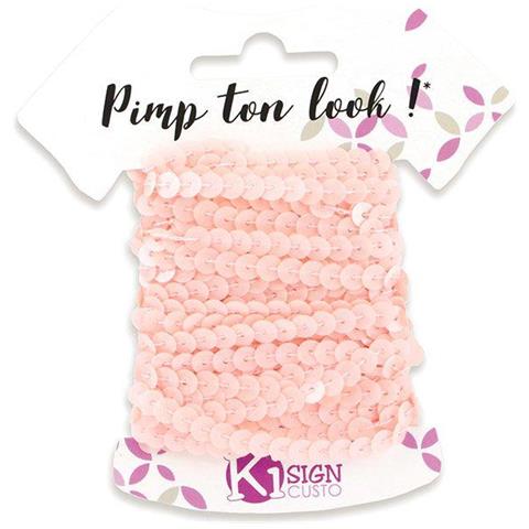 6 Nastri Glitter 6 M - Rosa Marshmallow - Foto 1