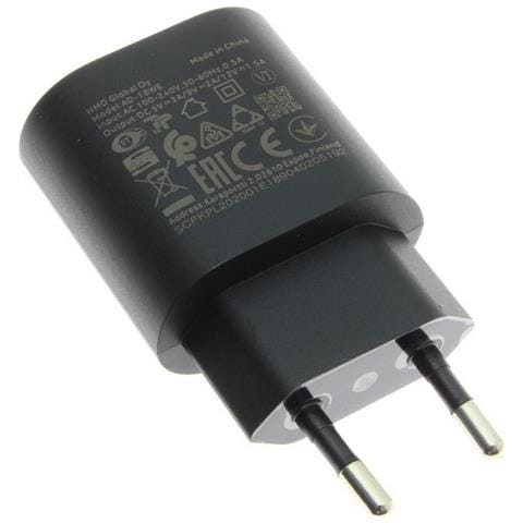 Caricabatterie Originale Da Parete Per Casa Usb Ad-18we 18w Black Bulk - Foto 2