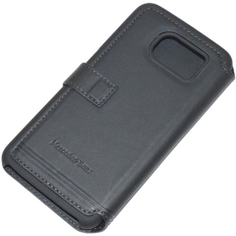 Custodia Real Leather Flip Cover Per Samsung Galaxy S6 G920f Black - Foto 2