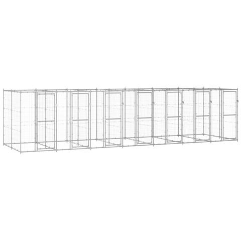 Gabbia Per Cani Da Esterno In Acciaio Zincato 16,94 M - Foto 1