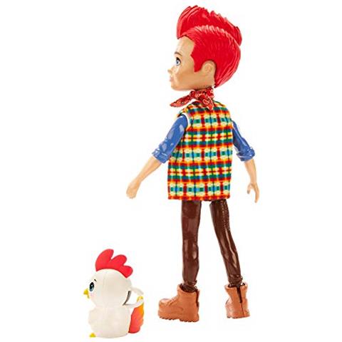 Redward Rooster Doll & Cluck Animal Friend Figure, Bambola Piccola Da 6 Pollici Con Bandana, Maglietta, Jeans E Scarpe, Ottimo Regalo Per Bambini Dai 3 Agli 8 Anni - Foto 2