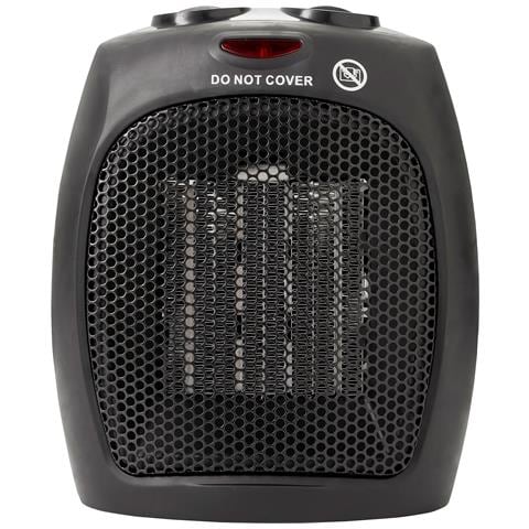 Briebe Ht1128 Termoventilatore Ceramico Riscaldatore Elettrico  Aria Calda / Freddo 2 Livelli 1500w Nero - Foto 1