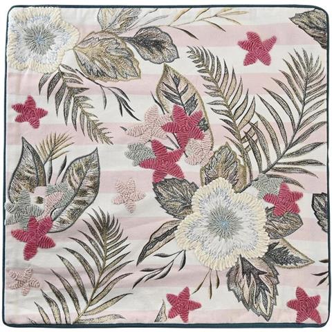 Fodera Per Cuscino Dkd Home Decor Rosa Verde Tropicale 50 X 1 X 50 Cm - Foto 1