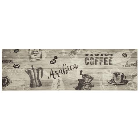 Tappeto Da Cucina Lavabile Grigio Caffè 45x150 Cm In Velluto - Foto 2